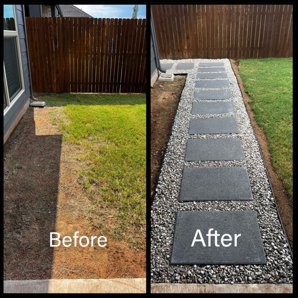 Hardscape Project Before and After