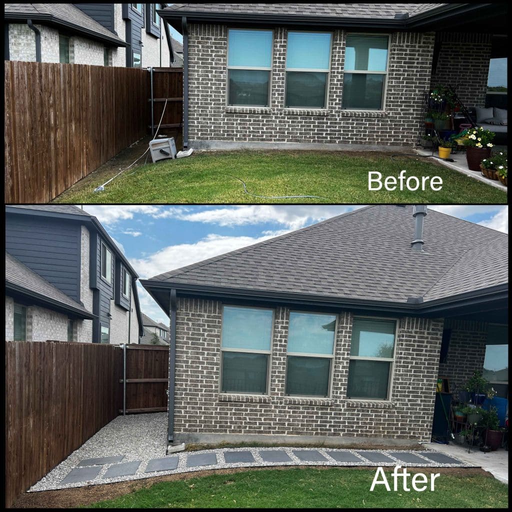 Hardscape Project Before and After