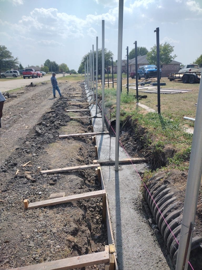 Fencing Work in Progress